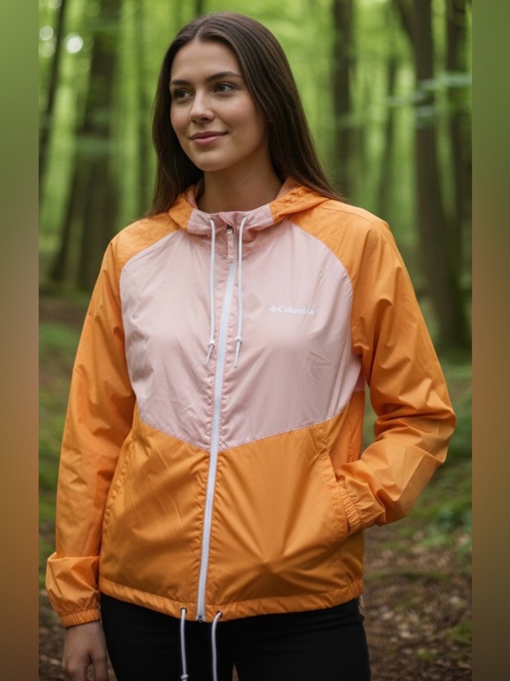 🆕 Women's Columbia May Valley Windbreaker - Size L NWT